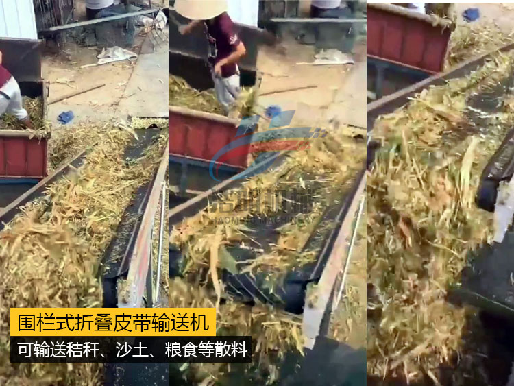 秸稈裝車皮帶輸（shū）送機